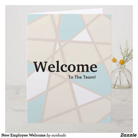 New Employee Welcome Card | Zazzle.com | Welcome card, Printing double sided, Custom greeting cards