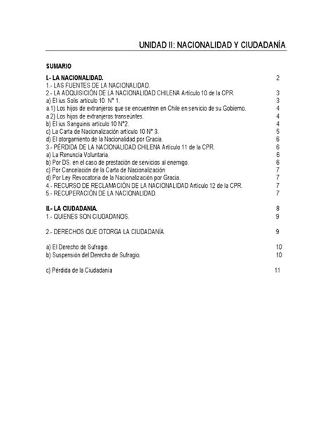 Um D° G Y R I 2022 2 Nacionalidad Y Ciudadanía Pdf Chile Nacionalidad