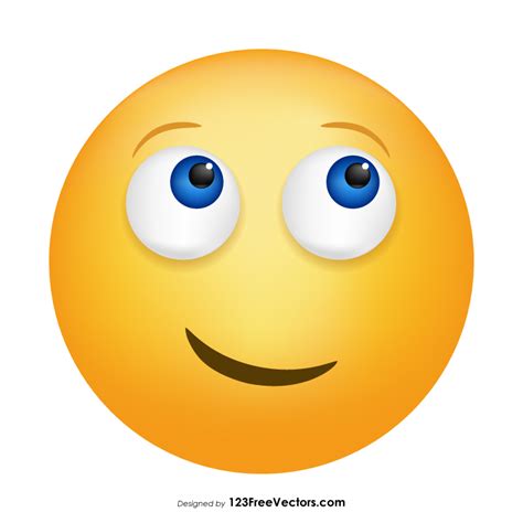 Face with Rolling Eyes Emoji Vector Download