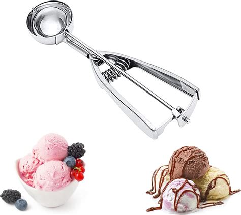 Ice Cream Scoops With Easy Trigger Stainless Steel Cookie Scoops Cookie