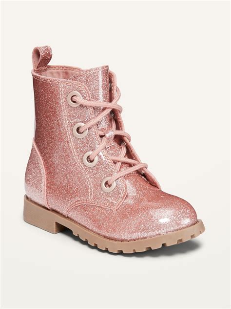 Pink Glitter Combat Boots Atelier Yuwaciaojp