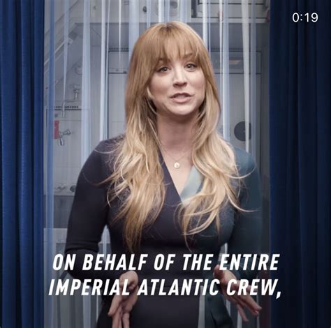 Kaley Cuoco In A Still Frame From A Promo For Her Show The Flight