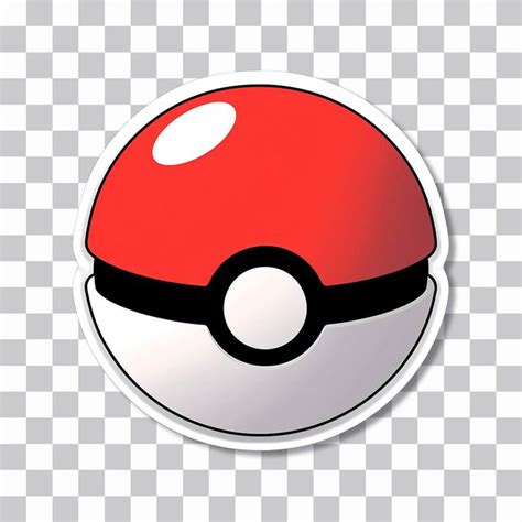 Cartoon Pokeball Sticker