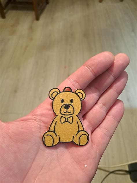 3D Printing TEDDY BEAR KEY RING TEDDY BEAR KEYCHAIN KEYCHAIN KEY