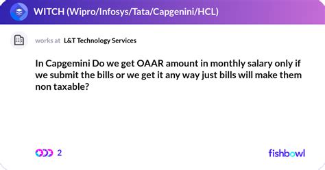 In Capgemini Do We Get Oaar Amount In Monthly Sala Fishbowl