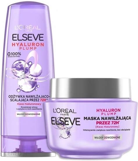 Zestaw Dla Kobiety L’oreal Paris Elseve Hyaluron Plump Odżywka Nawilżająco Scalająca 200 Ml