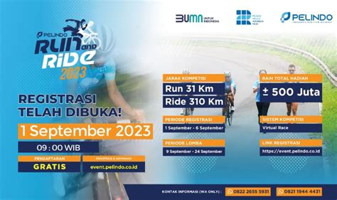 Kompetisi Virtual Race Pelindo Run And Ride Berhadiah Total Rp Juta