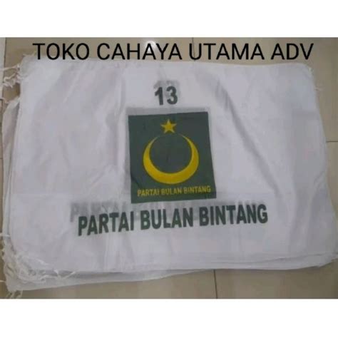 Jual Bendera Partai Bulan Bintang Bendera Pbb 60x90 Shopee Indonesia