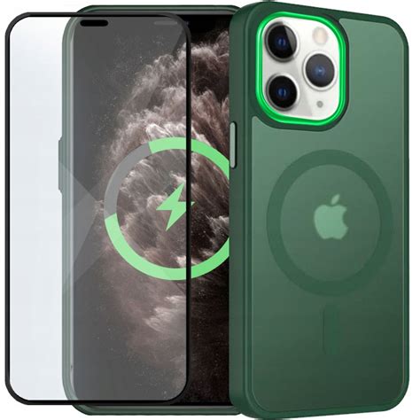 Etui do iPhone 11 Pro do MAGSAFE MATT CASE WZMOCNIONE Szkło pełne 5D