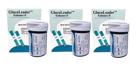 Kit Tiras Fitas De Glicemia Glucoleader Enhance Ii Frete Gr Tis