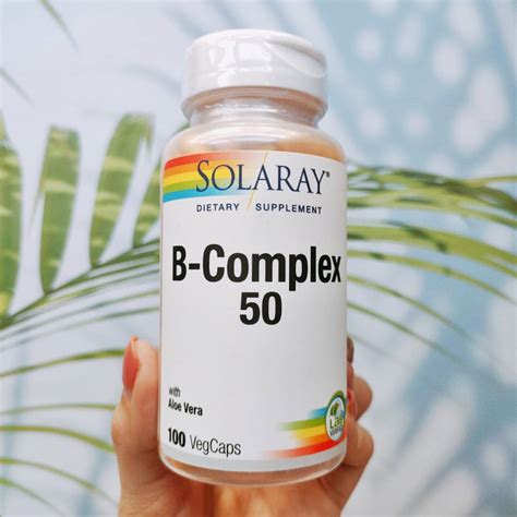 Solaray® B Complex 50 100 Vegetable Capsules วิตามินบีรวม Shopee Thailand