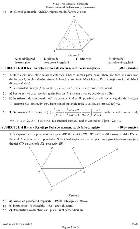 Modelele De Subiecte De Bacalaureat I Evaluarea Na Ional