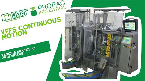 Propac Continuous Motion Vffs Bagging Various Snacks Products At High