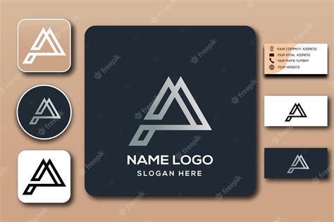 Premium Vector | Mp monogram logo template