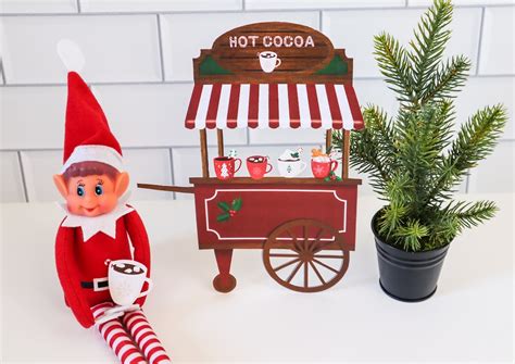 Hot Cocoa Stand Elf Props Elf Scene Printable Hot Chocolate Stand Etsy