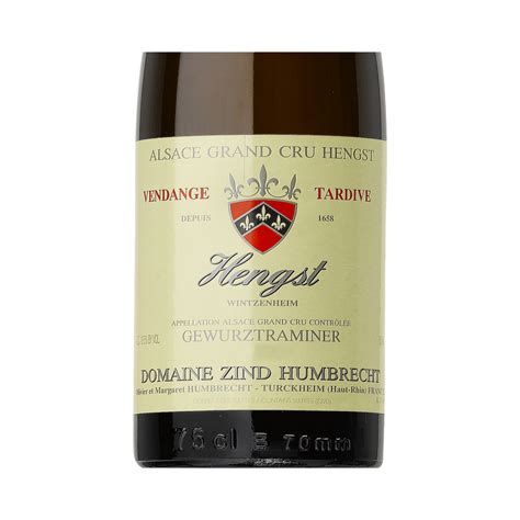 Gewurztraminer Hengst Grand Cru Vendange Tardive Domaine Zind