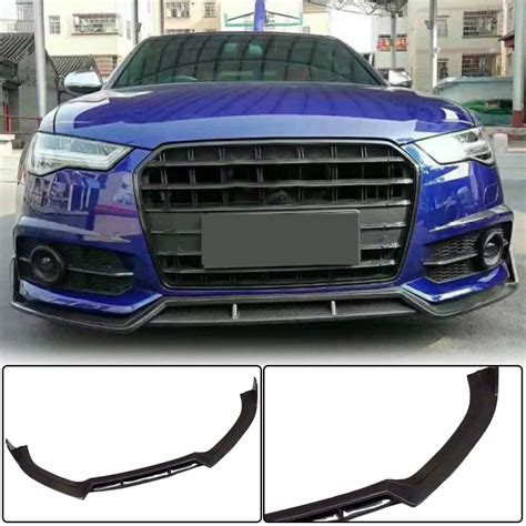 Audi S6 A6 Sline C75 Carbon Fiber Front Lip Spoiler Exterior Mods