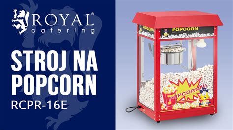 Stroj na popcorn červená stříška RCPR 16E Představení produktu