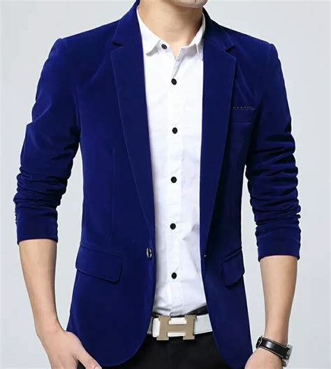 Mens Casual Royal Blue Blazer Blazers For Men Casual Mens Blazer Jacket Wedding Suits Men