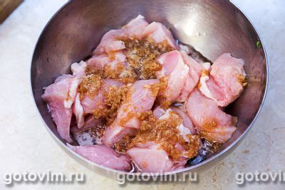 Шашлык из курицы с ананасом. Рецепт с фото