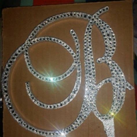 Gorgeous Swarovski Crystal Monogram Wedding Cake Toppers 5 In Any