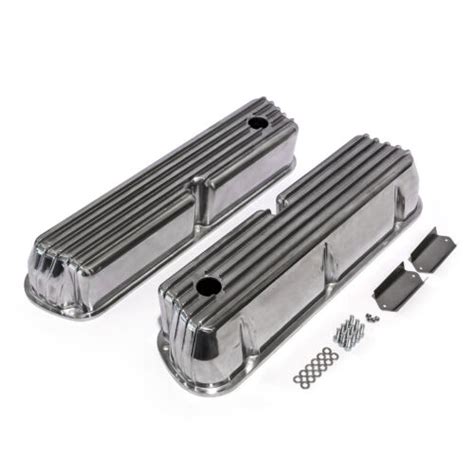 Ford Sb 289 302 351 Windsor Nostalgic Finned Aluminum Valve Covers Tall Whole 840136540267 Ebay