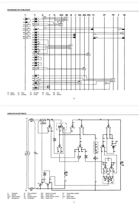 Lavarropas Whirlpool AWM466 ESQUEMA ELECTRICO YoReparo