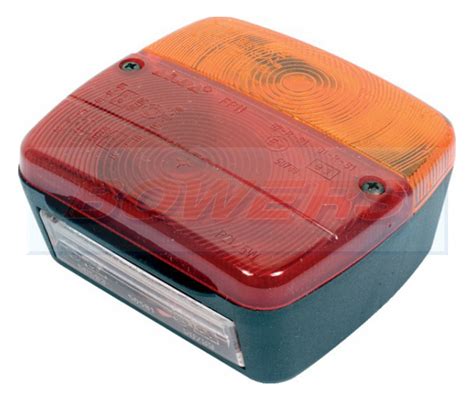 AJBA Square Universal Rear Combination Tail Lamp Light Bowers Parts