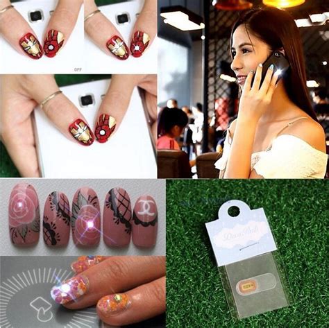 Nfc Chip Nail Stickers With Led Light Flash Dazln Nail Art Tips