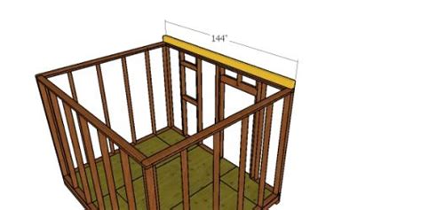 X Shed With Flat Roof Free Diy Plans Howtospecialist How To