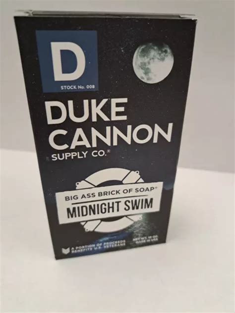 Duke Cannon Supply Co Big Brick Of Mens Soap Midnight Swim 10oz £1412 Picclick Uk