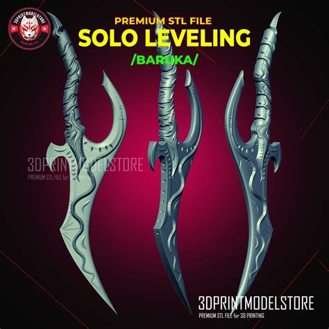 Baruka Dagger From Solo Leveling Cosplay - 3D Print Model - Premium STL ...