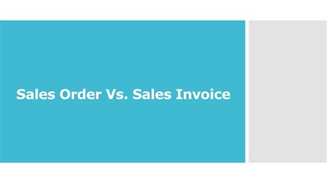 Ppt Sales Order Vs Sales Invoice Powerpoint Presentation Free