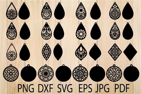 259 Free Svg Earring Templates Free SVG Cut Files AppSVG