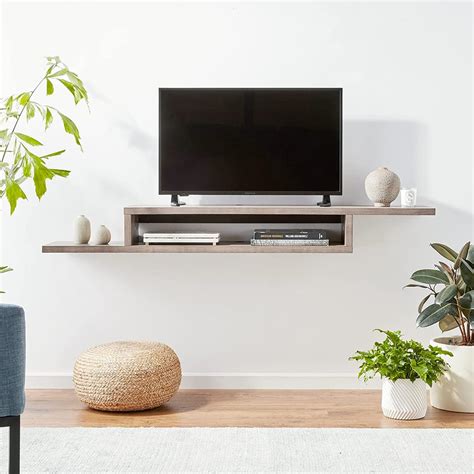 Modern Floating Tv Stand Martin Furniture Asymmetrical Floating Wall