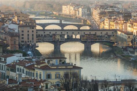 Ponte Vecchio in Florence, Italy Editorial Stock Image - Image of arno ...