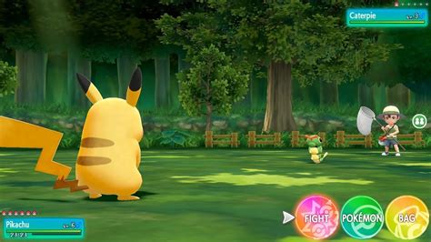 Pokemon Lets Go Pikachu Eevee Catching Pokemon Trainer Battles