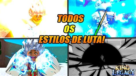 COMO PEGAR TODOS OS ESTILO DE LUTA NA NOVA ATUALIZAÇÃO DO KING LEGACY