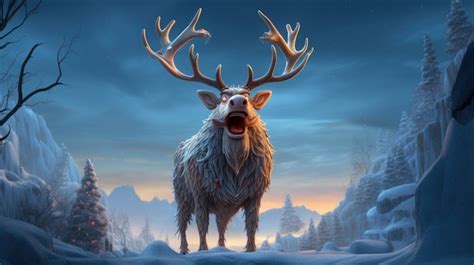 Premium Photo | Rudolph the Red Nose Reindeer