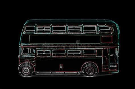 Londy Ski Autobusowy Nowy Routemaster Typ Ilustracja Wektor