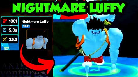 LIMITED NIGHTMARE LUFFY SHOWCASE ANIME ADVENTURES YouTube