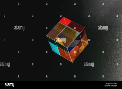 Optical Glass Cube Light Dispersion Spectrum Physics Optics Ray