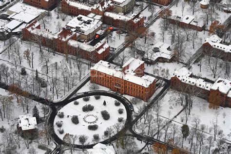 Berlin Aus Der Vogelperspektive Winterluftbild Evangelisches