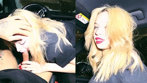 BLONDE FUCKED IN A PORSCHE Pornhub