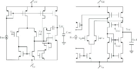 Two Stage And Folded Cascode Amplifiers Download Scientific Diagram