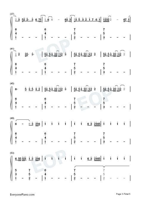 More And More Twice最新回归曲双手简谱预览3 钢琴谱文件（五线谱、双手简谱、数字谱、midi、pdf）免费下载