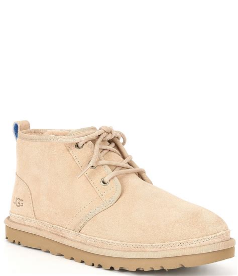 Ugg® Mens Neumel Classic Fur Lined Suede Lace Up Chukka Boots Dillards