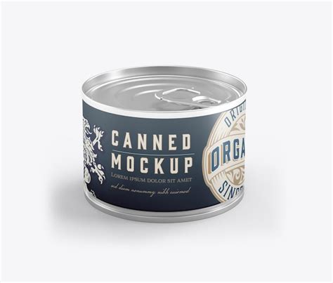 Premium PSD Tin Can Mockup