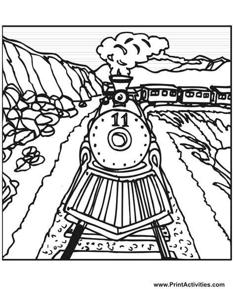 Printable Train Tracks - Coloring Home