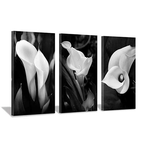 Floral Artwork Nature Flower Picture Calla Lily Print On Canvas Set